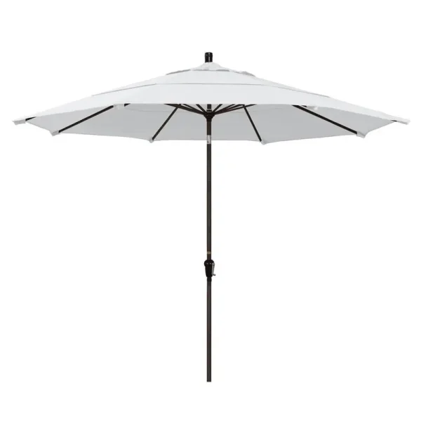 Austan 11' Market Umbrella Arlmont & Co. Fabric Color: White