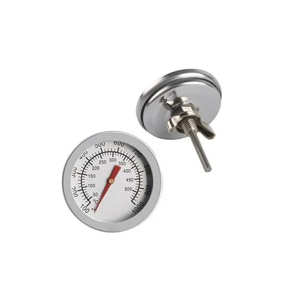 2x BBQ Thermometer Gauge - Barbecue BBQ Pit Smoker Grill Thermometer Temp Gauge - 2-Pack