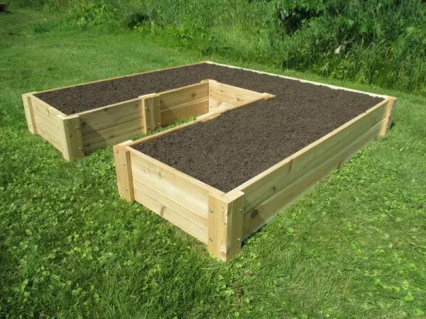 Grilltown GR2653268 74 x 74 in. U-Shaped Cedar Raised Bed by Infinite