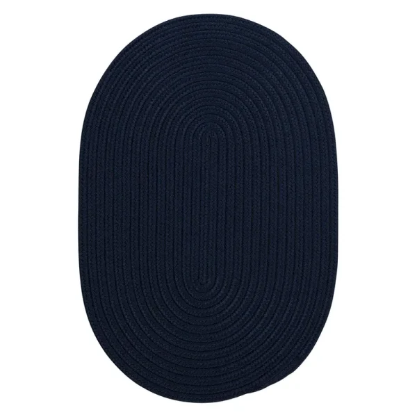 Colonial Mills Port Royale Navy Rug - 42 in x 66 in Oval