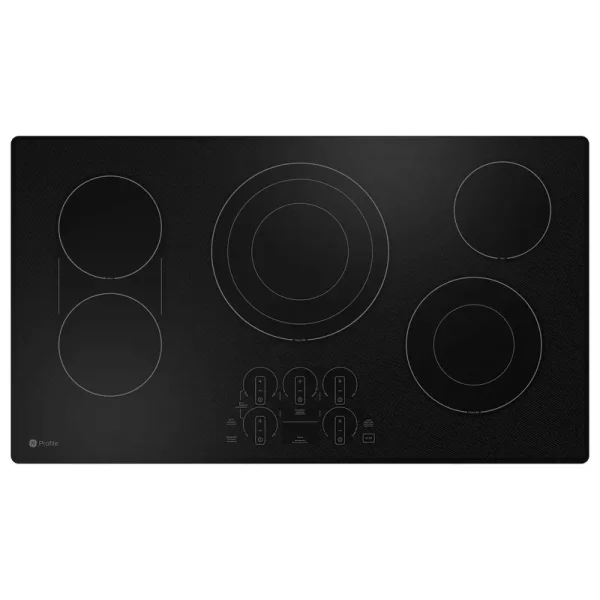 GE Profile 36" Built-In Touch Control Electric Cooktop Black