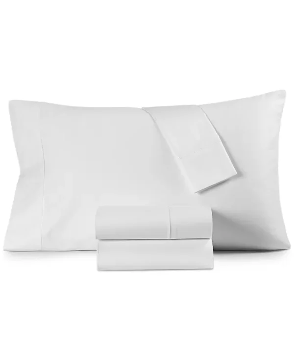 Hotel Collection 525 Thread Count Egyptian Cotton 4-pc. Sheet Set, Queen, Created for Macy's - White