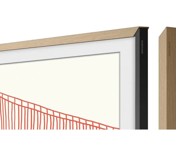 Samsung - 75" The Frame Customizable Bezel - Modern Teak