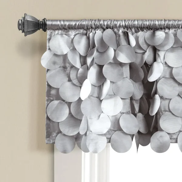 Lush Decor Gigi Valance - Light Gray - 70x14