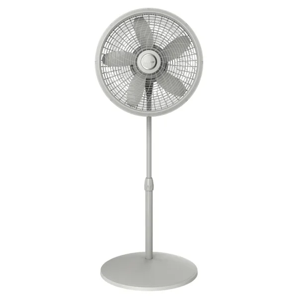 Lasko Model S18902 Gray Stand 3-Speed Fan with Cyclone Grill - 18 in