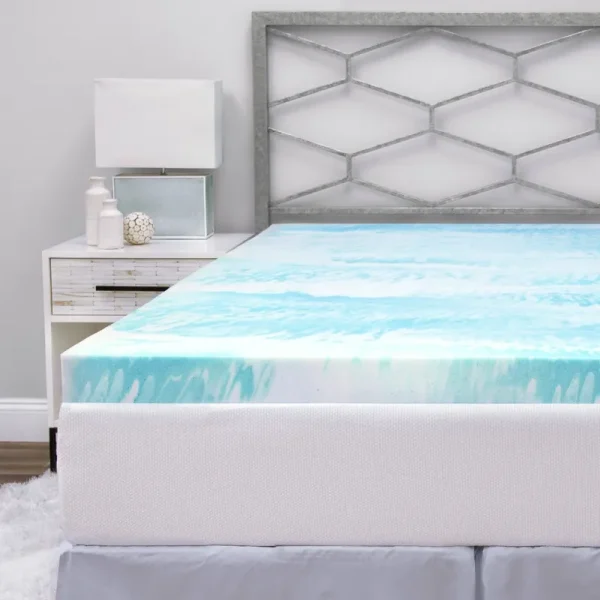 SensorPEDIC 3" Gel Swirl Memory Foam Mattress Topper Twin