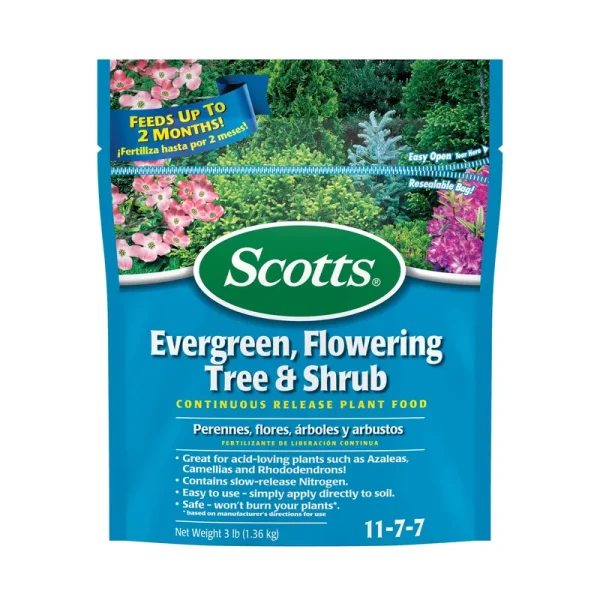 Scotts Slow Release Plant Food, Evergreen, Flowering Tree & Shrub - 3 lb