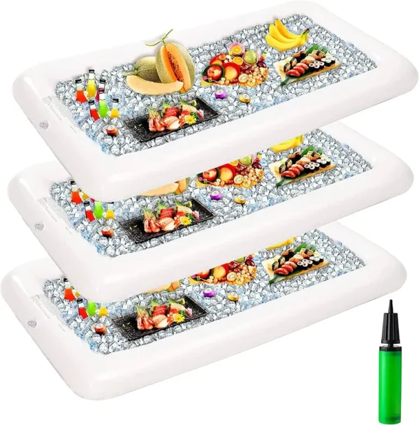 SLOOSH - Inflatable Serving Bars with Drain Plug, 3 Sets