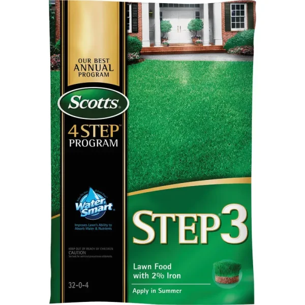 Scotts 33040 4-Step Program Step 3 Lawn Fertilizer with 2% Iron