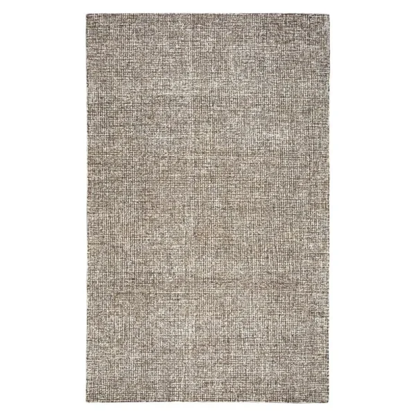 Malakoff Handmade Tufted Wool Dark Brown Area Rug Greyleigh Rug Size: Rectangle 3' x 5'