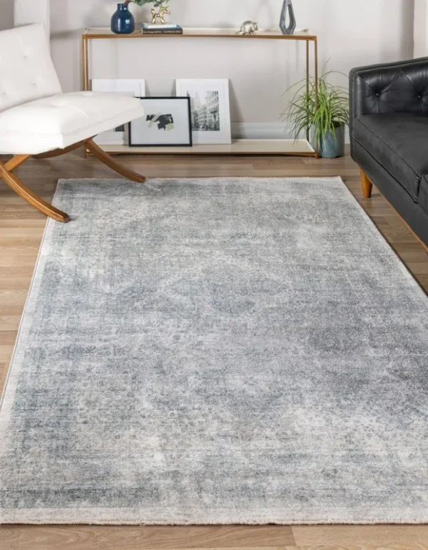 Unique Loom 3147980 9 x 12 ft. Elizabeth Rectangular Noble Rug Gray