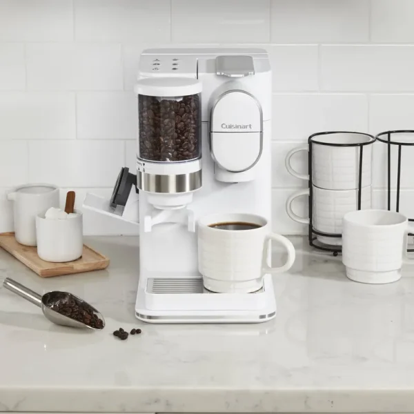Cuisinart Grind & Brew Single-Serve Coffeemaker White