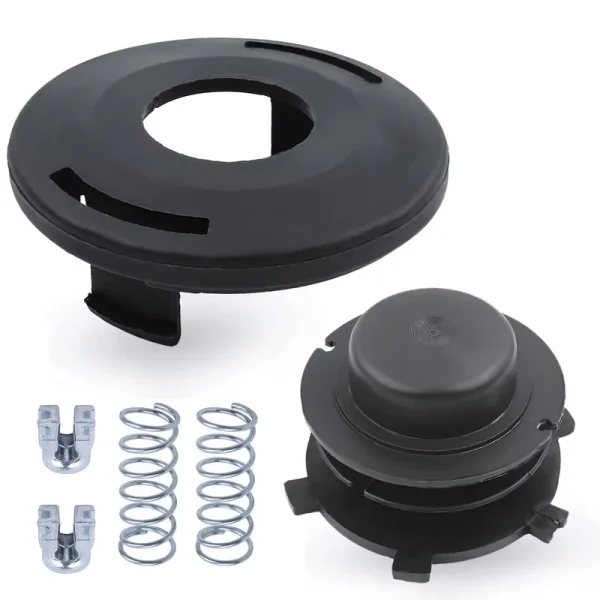 Adefol String Trimmer Replacement Parts Head Spool and Cover Cap 6pcs Kit for Stihl FS44 Fs80 Fs83 Fs85 FS90 FS100 FS110 Fs120 FS130 FS200 with Spring