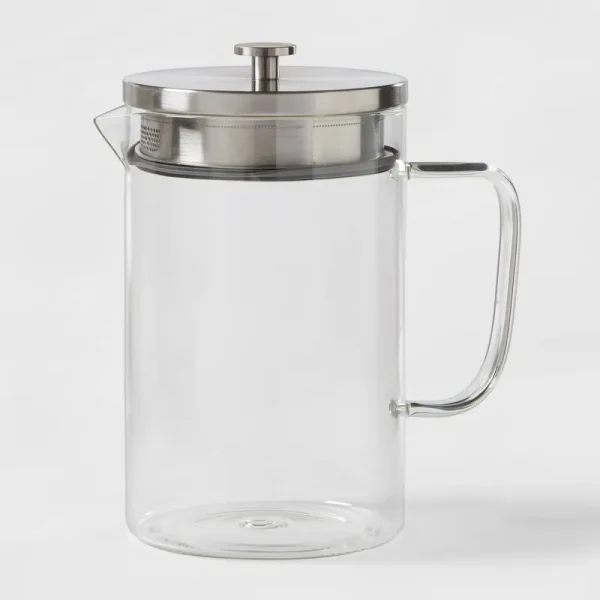 Made by Design 67 Ounce Glass Pitcher with Stainless Steel Lid - Each