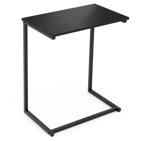 Tangkula 26.5" C-Shaped End Table for Bed