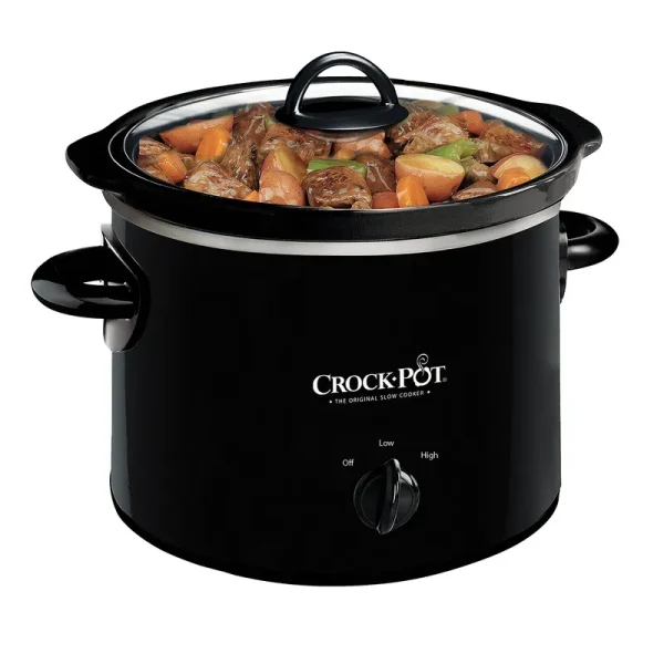 Crock-pot 2 Quart Round Manual Slow Cooker - Black