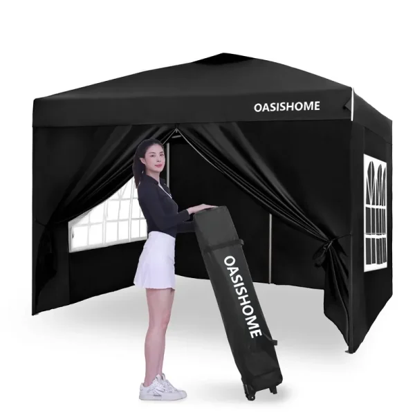 OASISHOME Pop-up Gazebo Instant Portable Canopy Tent 10'x10'