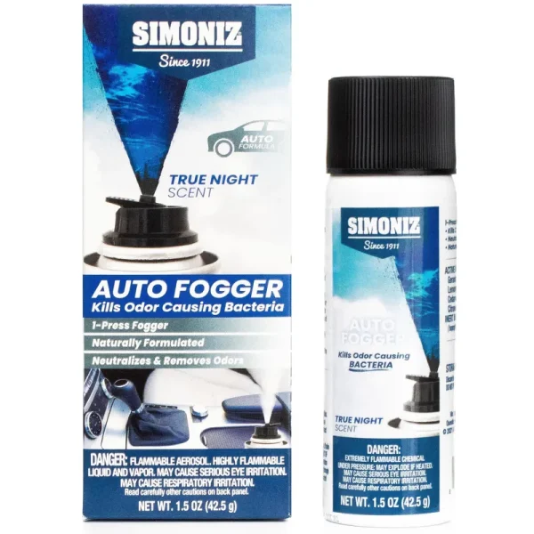 Simoniz Automotive Odor & Bacteria Eliminating Vehicle Fogger/Freshener True Night Scent, 1.5 oz