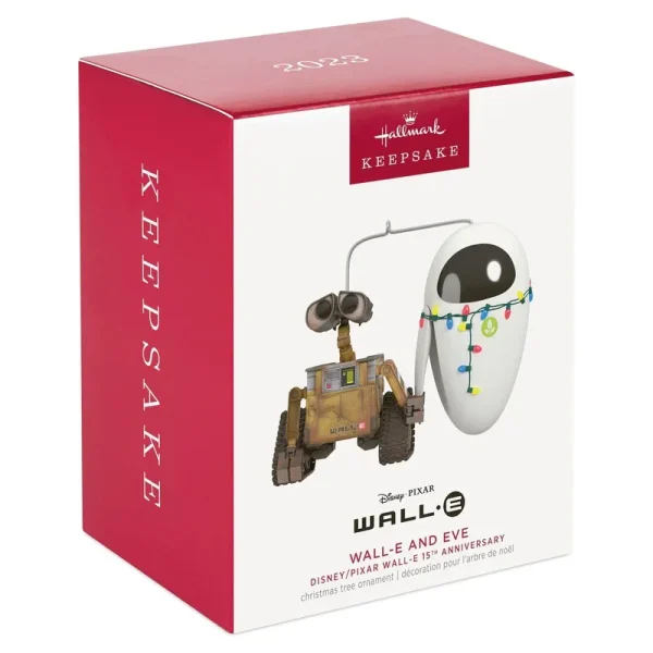 Disney/Pixar Wall-E 15th Anniversary Wall-E and Eve 2023 Ornament