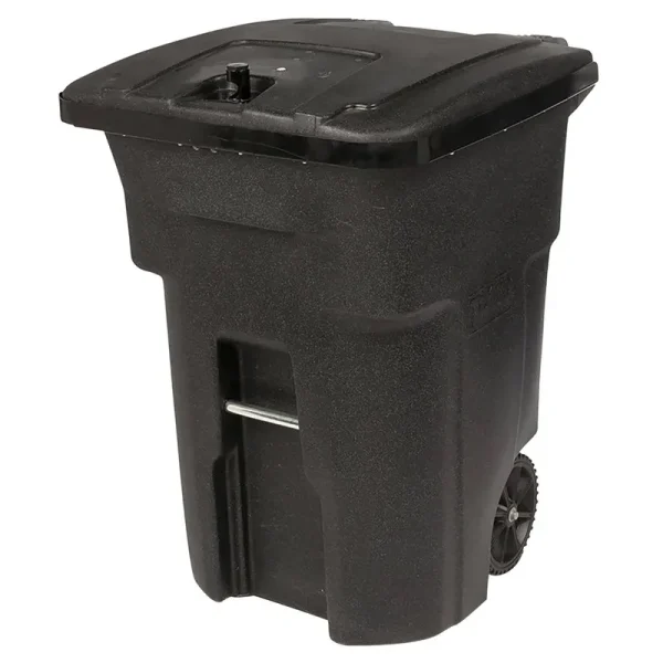 Toter 96-Gal Black Bear-Tight Wheeled Trash Can