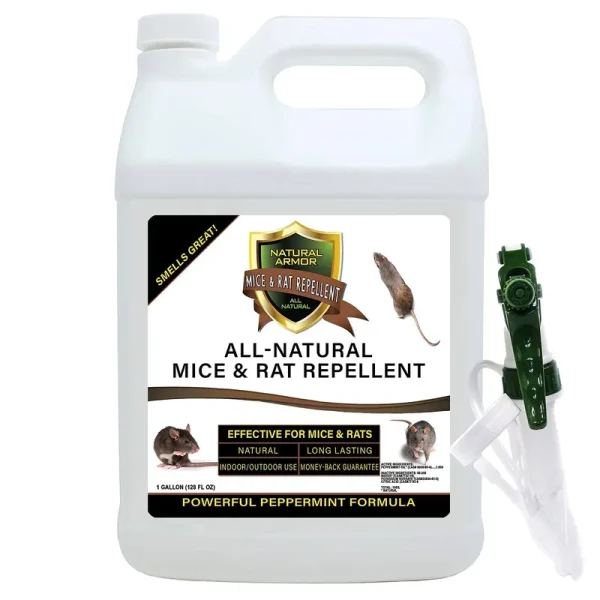 Mice & Rat Repellent. Peppermint Repellent for Mice/Mouse, Rats & Rodents. Natural Spray for Indoor & Outdoor Use. 128 oz Gallon Trigger Sprayer