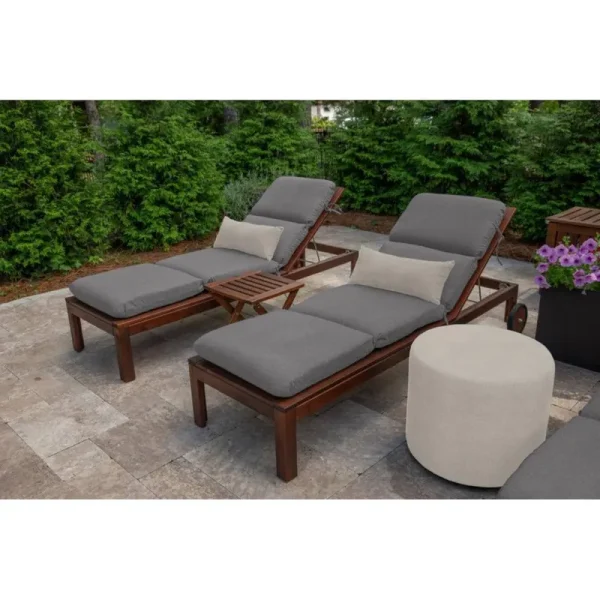 Pryer Outdoor Sunbrella Chaise Cushion Joss & Main Fabric: Cast Slate