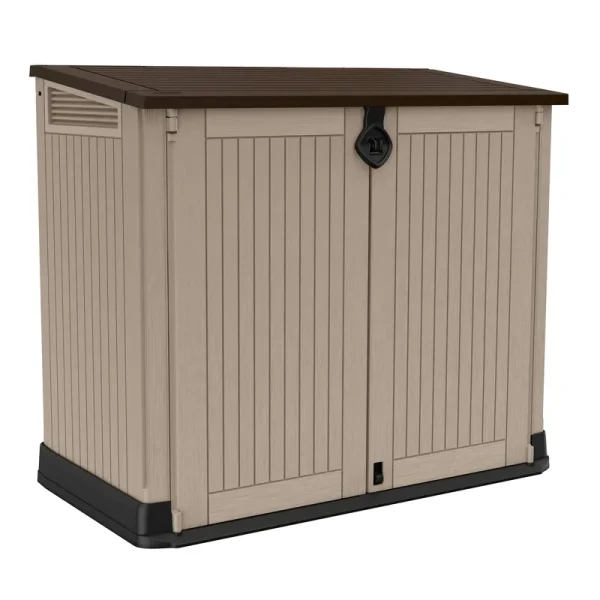 Keter Store-It-Out Midi 30-Cu ft All-Weather Resin Storage Shed Beige