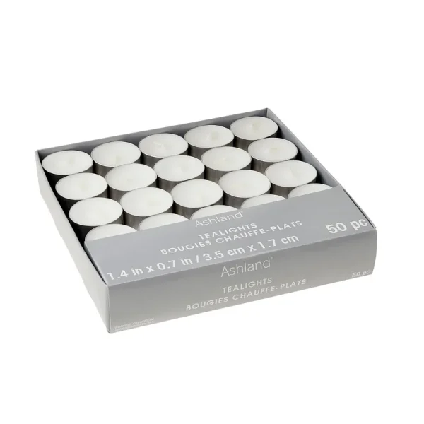 Ashland Basic Elements White 6-Hour Unscented Tealights