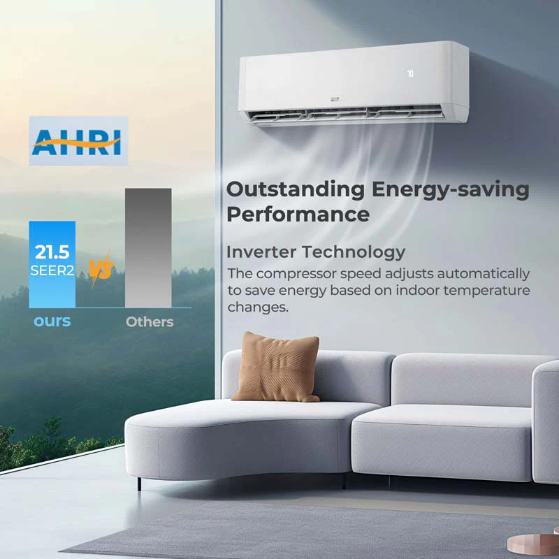 Eletriclife 36000 BTU 3 Zone 21.5 SEER2 Mini Split AC with Heat Pump