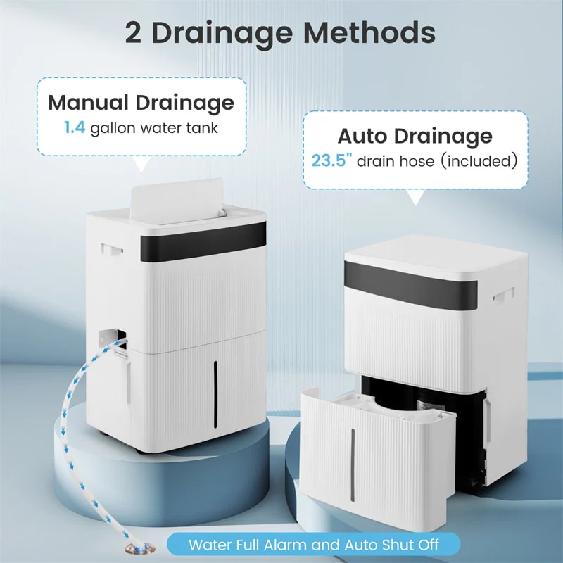 Eletriclife 4500 Sq.Ft 74 Pints Dehumidifier for Home & Basement with 24H Timer & Auto Defrost