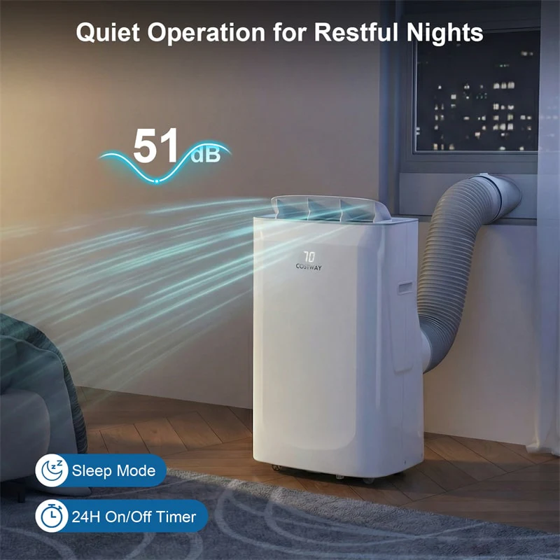 Eletriclife 15000 BTU Inverter Portable Air Conditioner with Heat & WiFi cooling up to 750 sq.ft room