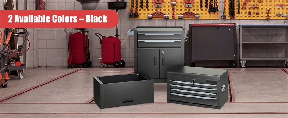 Eletriclife 3-in-1 Rolling Tool Chest 6-Drawer Heavy Duty Steel Tool Cabinet with Lockable Toolbox & Universal Wheels