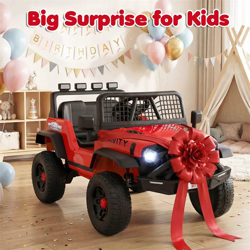 Eletriclife 24V Kids Ride on Truck Electric Vehicle with Parent Remote Control & Music for Ages 3 