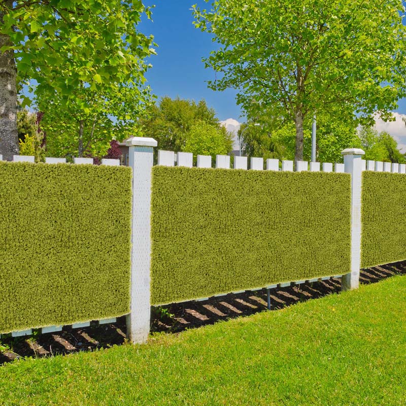Eletriclife 12 Pieces 20 x 20 inches Artificial Grass Wall Panels for Garden Yard Balcony