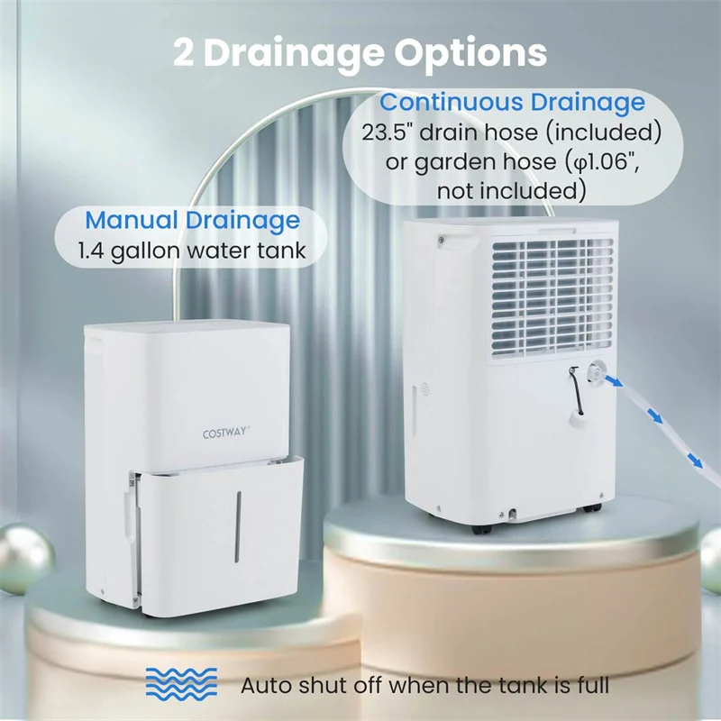 Eletriclife 94.5 Pint Energy Star Dehumidifier 6000 Sq.Ft with 24H Timer & LED Display for Basement