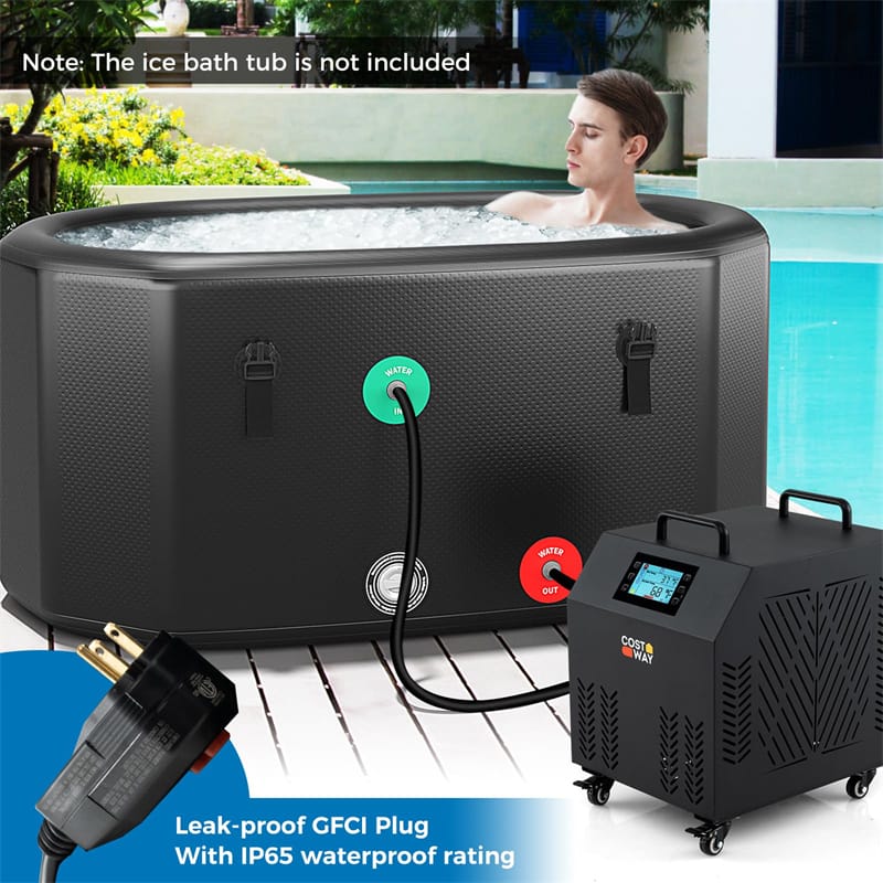 Eletriclife Professional Ice Bath Chiller for Cold Plunge Tub Therapy WiFi App Control