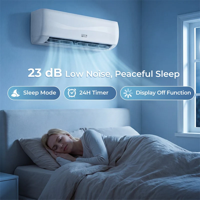 Eletriclife 12000 BTU 20 SEER2 115V Inverter Ductless Mini Split AC & Heat Pump System with Full Installation Kit
