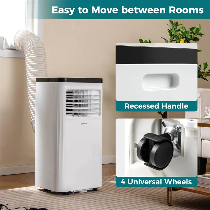 Eletriclife 10000 BTU Portable Air Conditioner with Fan, Dehumidifier & Window Kit