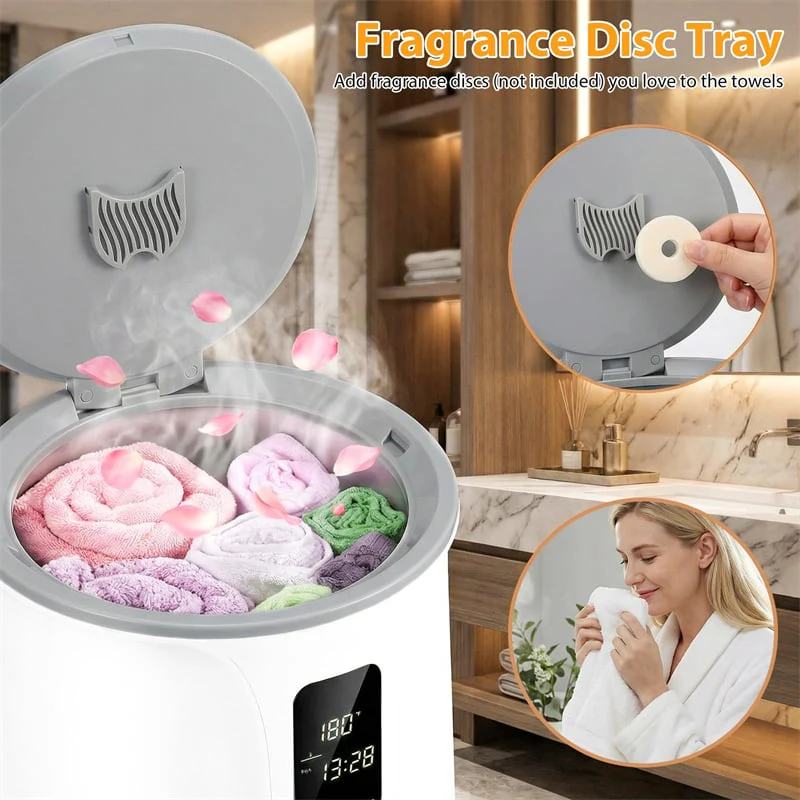 Eletriclife 20L Hot Towel Warmer Bucket Luxury Blanket Warmer with 3 Heat Levels for Bathroom
