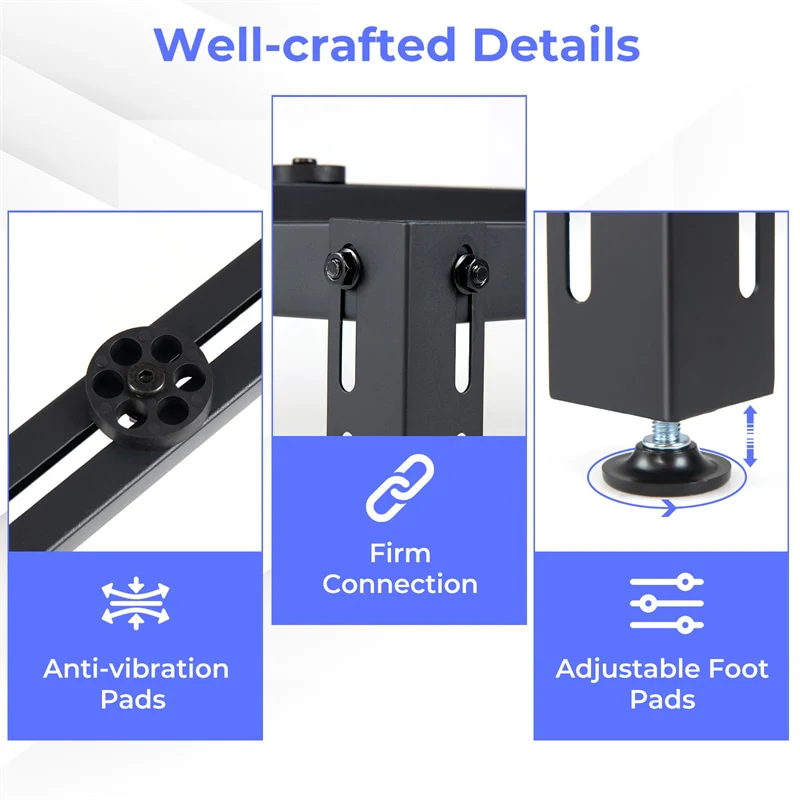 Eletriclife Adjustable Mini Split Ground Stand for 9000-36000 BTU Ductless Air Conditioners Heat Pump