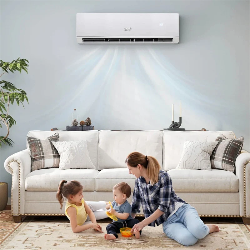 Eletriclife 18K BTU 25 SEER2 208-230V Mini Split Air Conditioner with Heat Pump, WiFi Enabled & Alexa, Energy Star Certified