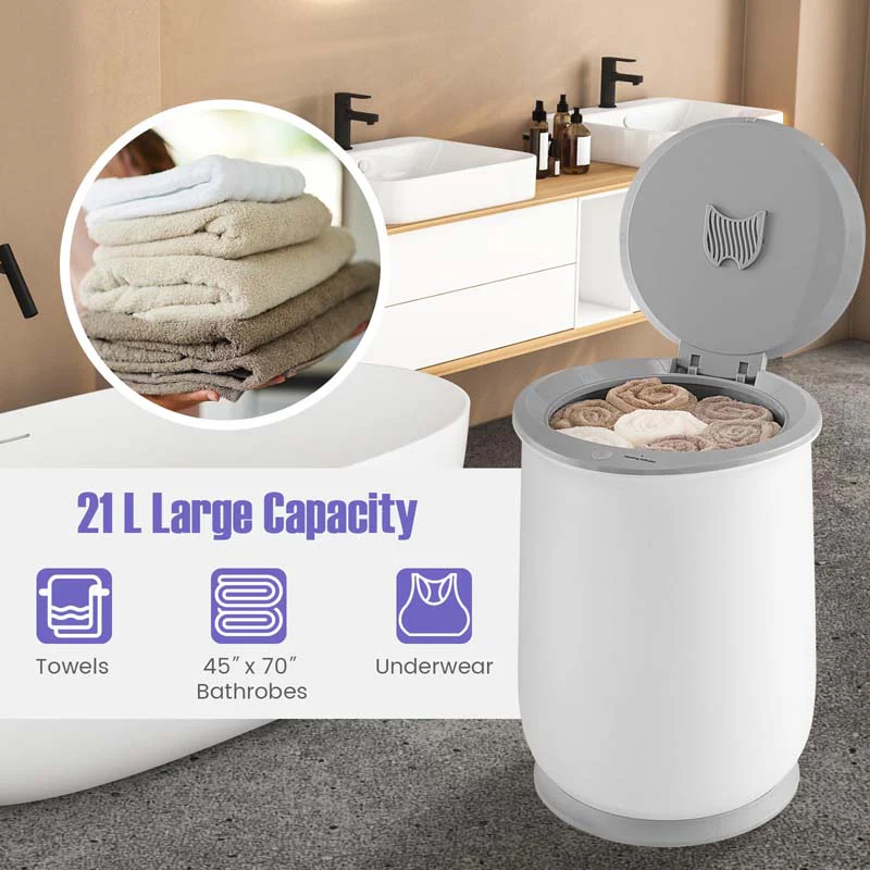 Eletriclife Towel Warmer Bucket with Auto Shut Off for Bathroom