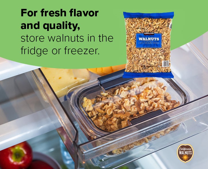 For fresh flavor and quality, store walnuts in the fridge or freezer.