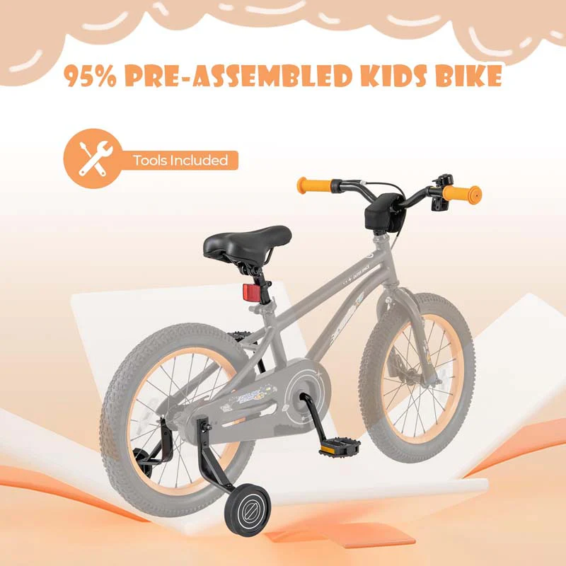Eletriclife 16-Inch Kids Bike Sport Bicycle with Adjustable Seat and Reflectors