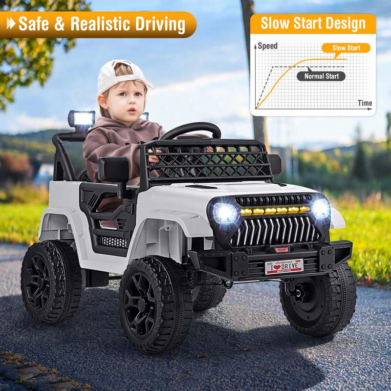 Eletriclife 12V Kids Ride on Truck Car with Parental Remote and Music Player