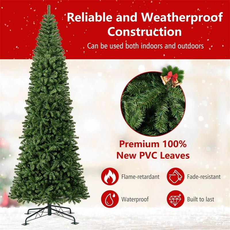 Eletriclife 12 FT Pre-Lit Artificial Christmas Tree with Quick Power Connector & 1030 Warm White LED Lights